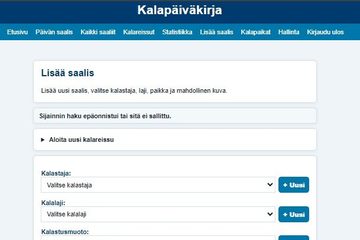 Saaliin lisääminen selaimessa